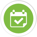 Payday Calendar with checkmark icon