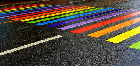 rainbow crosswalk